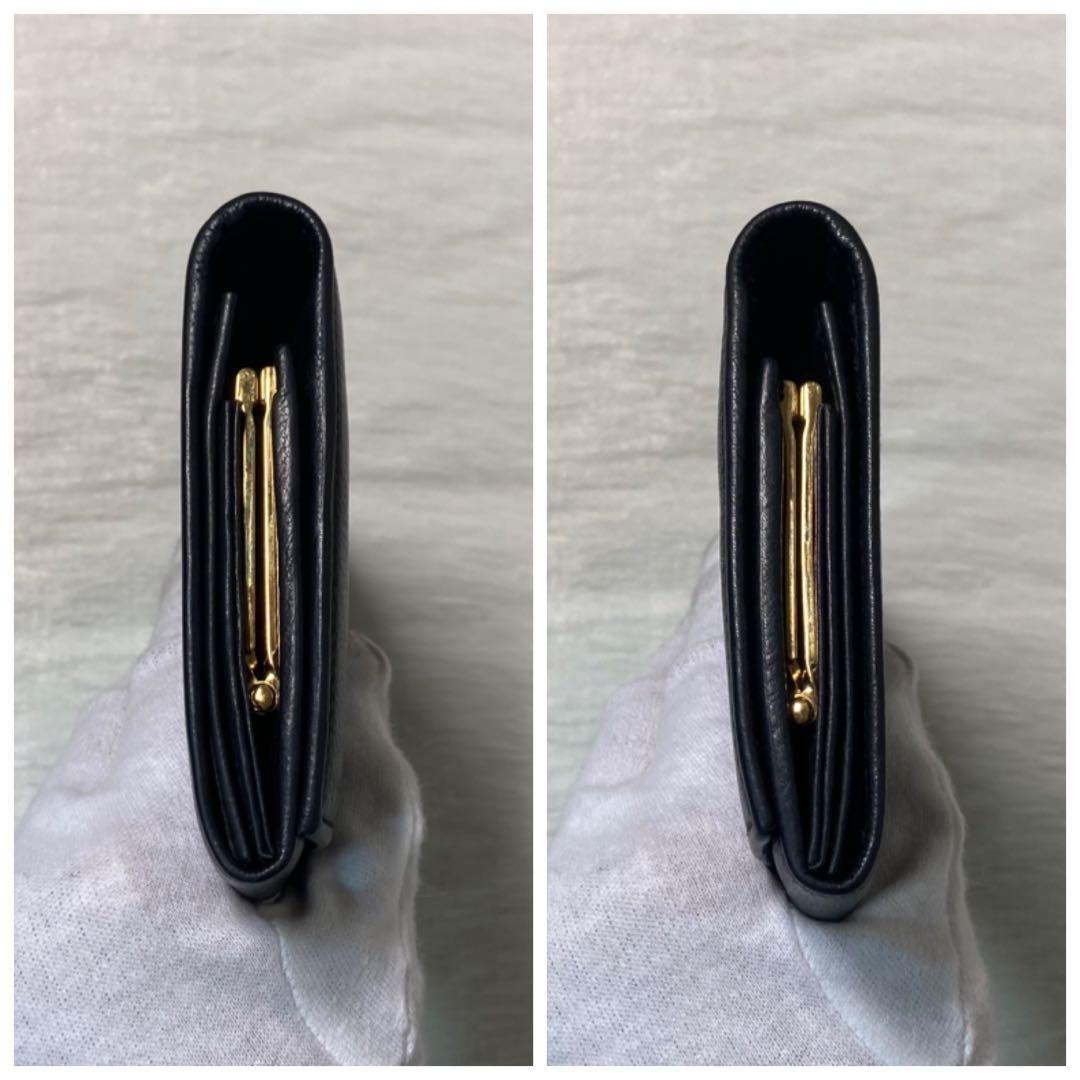 早い者勝ち　美品　GUCCI グッチ　二つ折り　長財布　黒　箱付き　ホースシュー