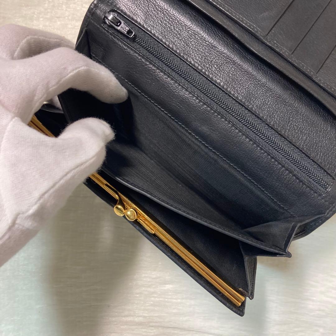 早い者勝ち　美品　GUCCI グッチ　二つ折り　長財布　黒　箱付き　ホースシュー