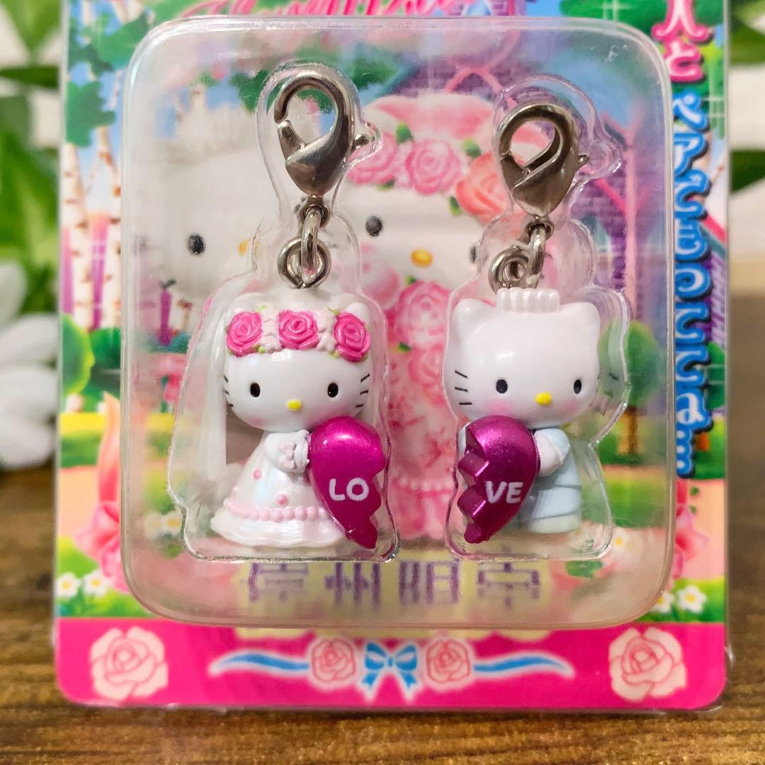 ご当地キティ　キティ＆ダニエル　信州限定　軽井沢ウエディングファスナーマスコット