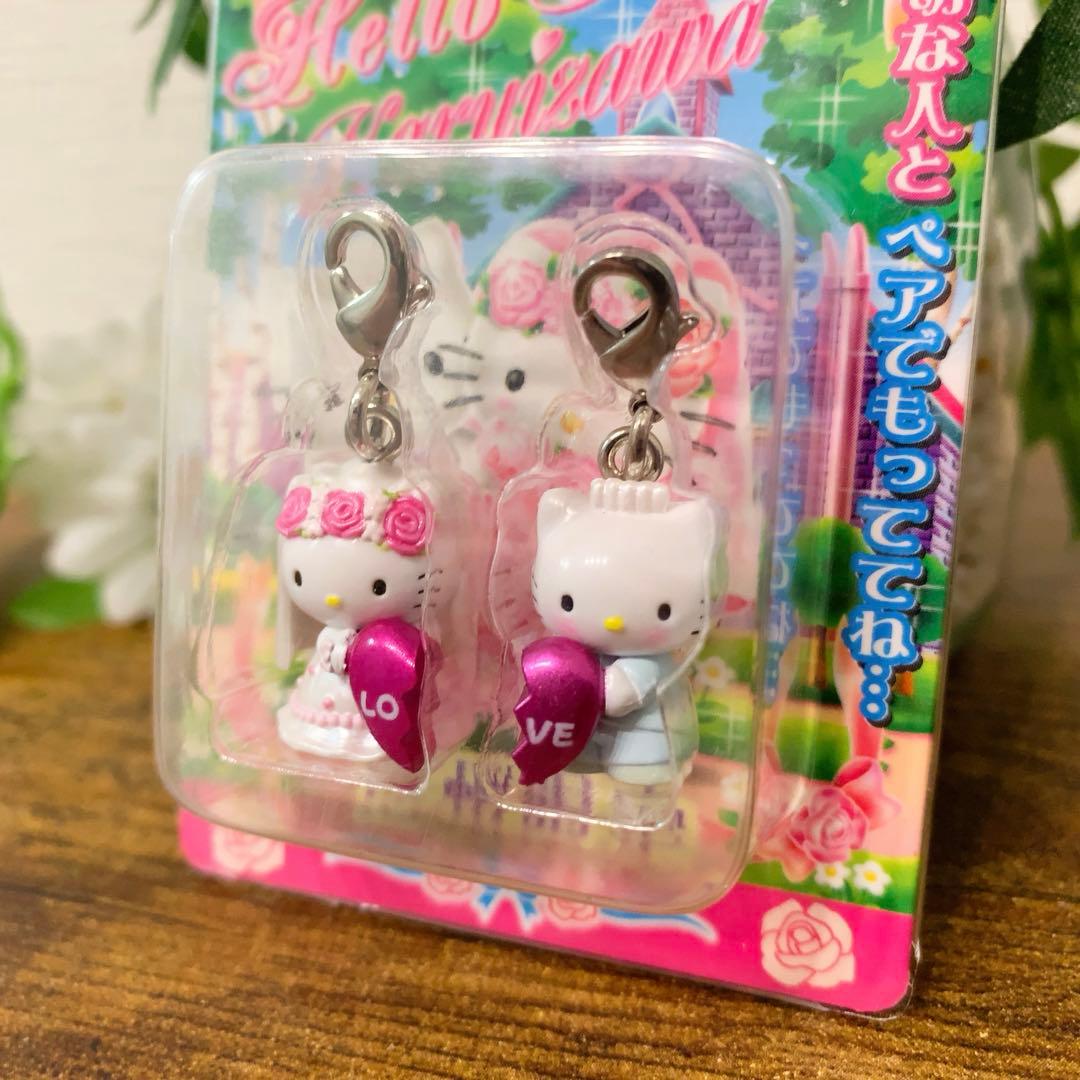 ご当地キティ　キティ＆ダニエル　信州限定　軽井沢ウエディングファスナーマスコット