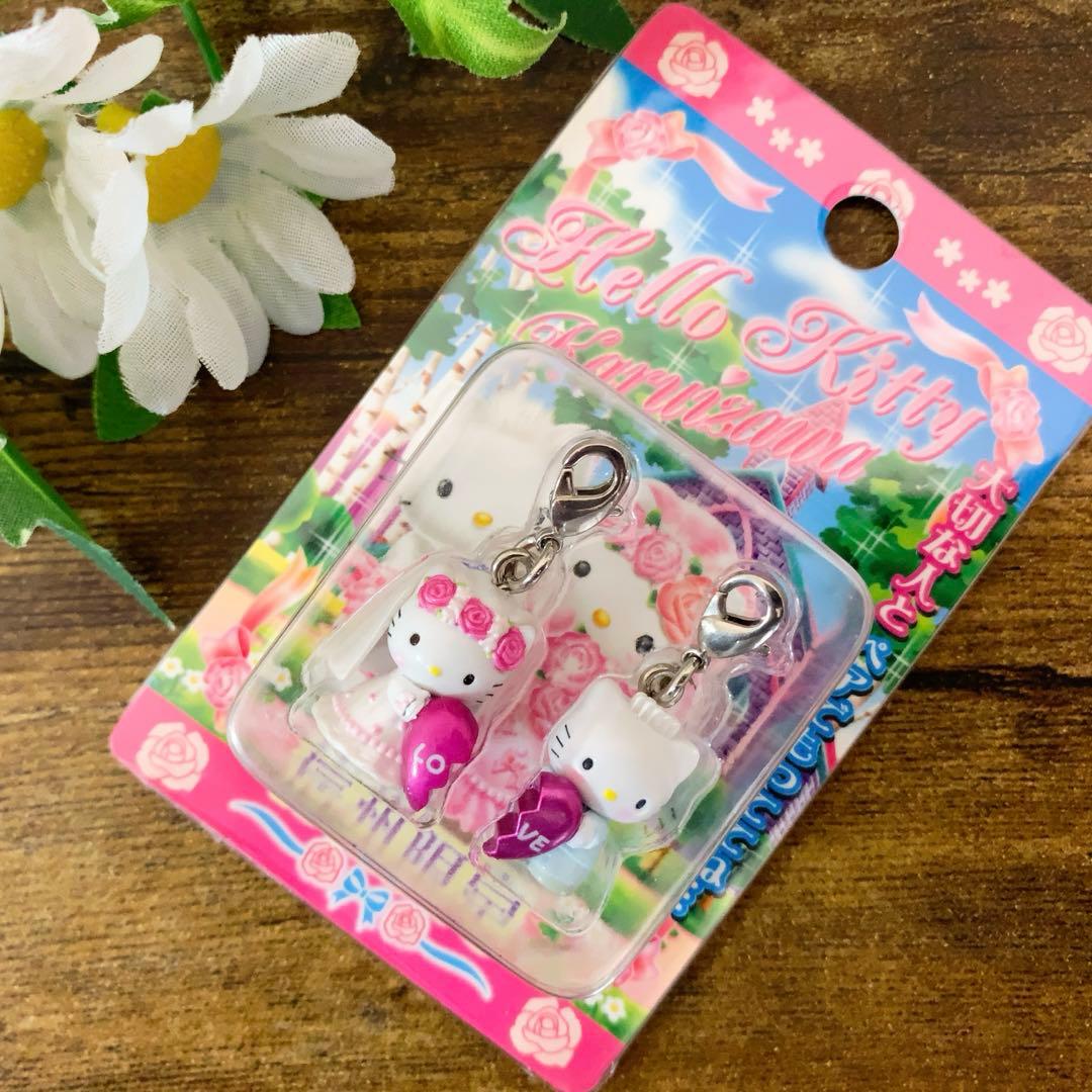 ご当地キティ　キティ＆ダニエル　信州限定　軽井沢ウエディングファスナーマスコット