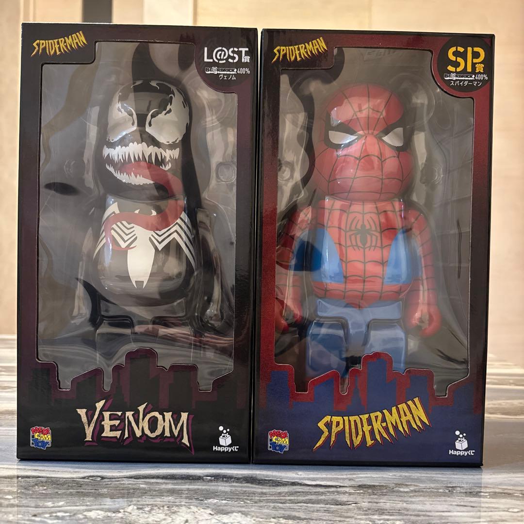 ベアブリック400% スパイダーマン　ヴェノム