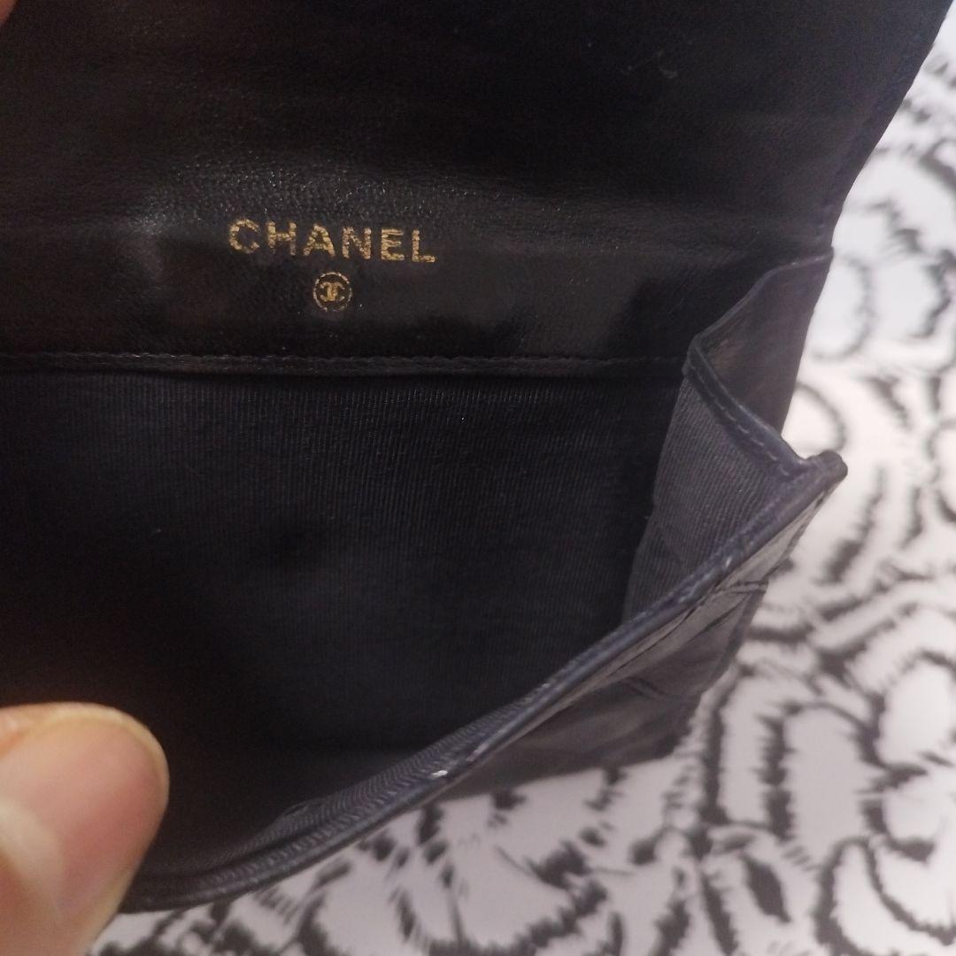 シャネルマトラッセピコローレ　ダブルホック折り財布♥