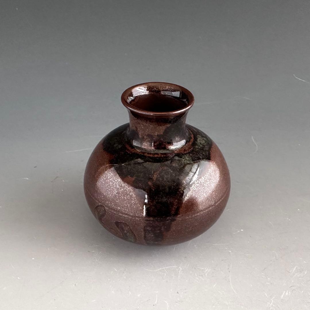 茶道具　大名物　利休丸壷写　茶入　濃茶器　勝龍寺窯　乾伸行　共箱　稽古　奥伝