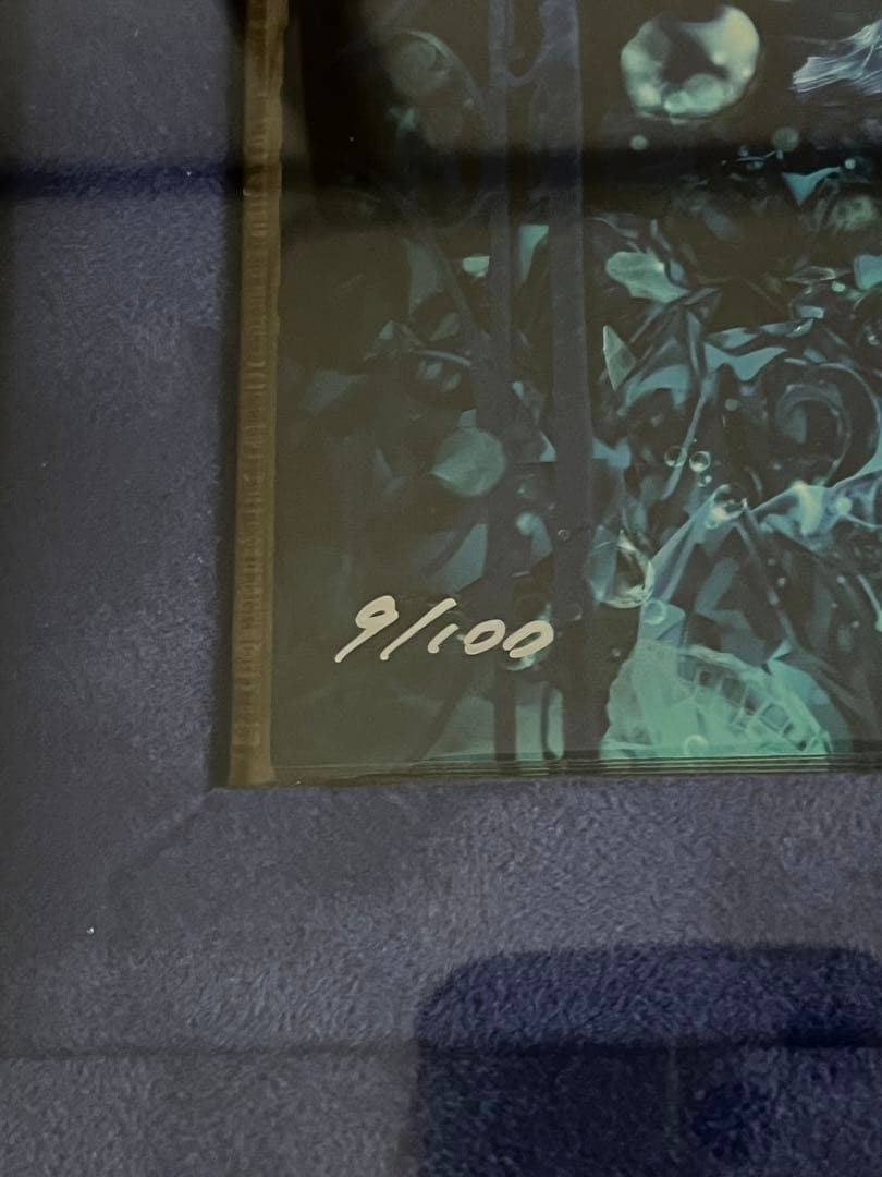 空*教様 てぃんくる　版画　UNDERWATER BLUE ROSE