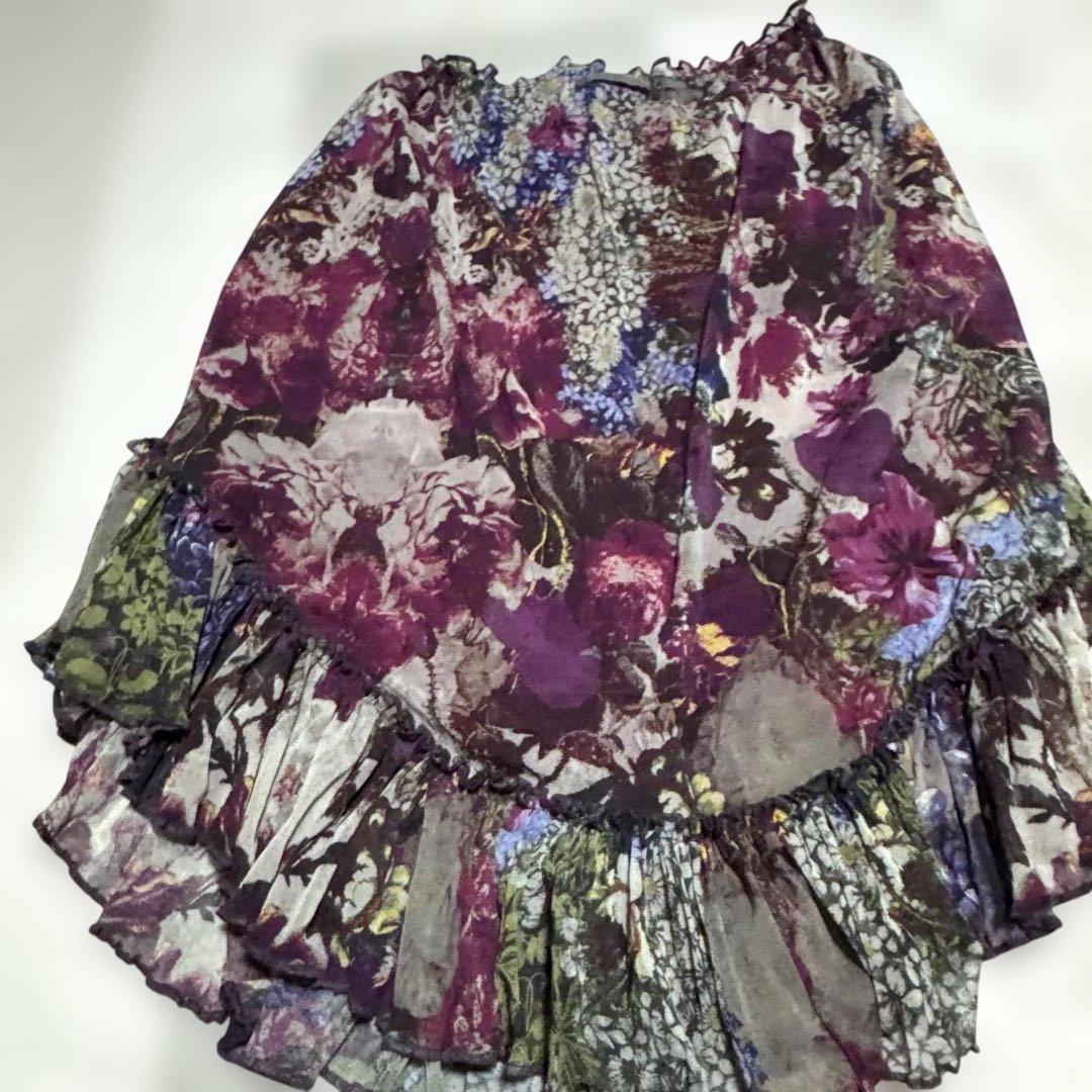 Jean Paul GAULTTER 花柄　変形スカート