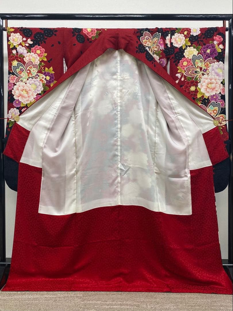 振袖 豪華 銀通し 金駒 金彩 身丈172cm