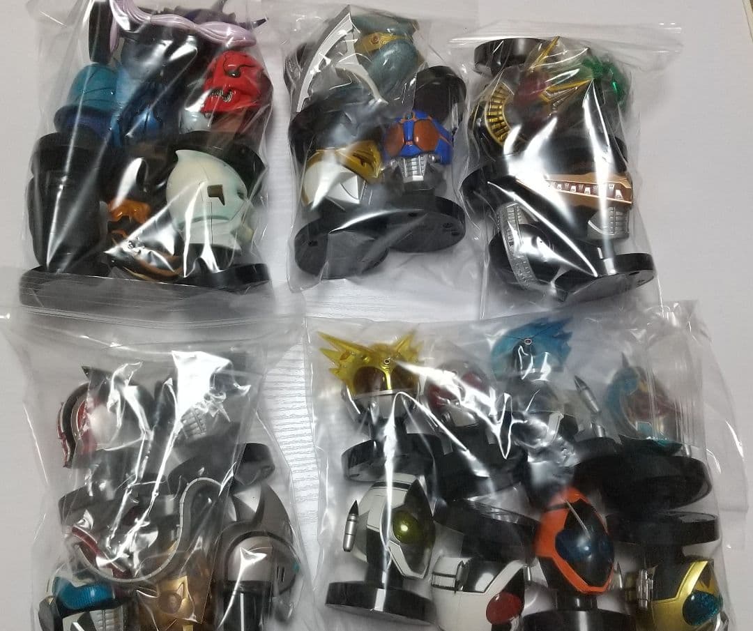 セット売り 仮面ライダー マスクコレクション 真 発光台座 ジョーカー など