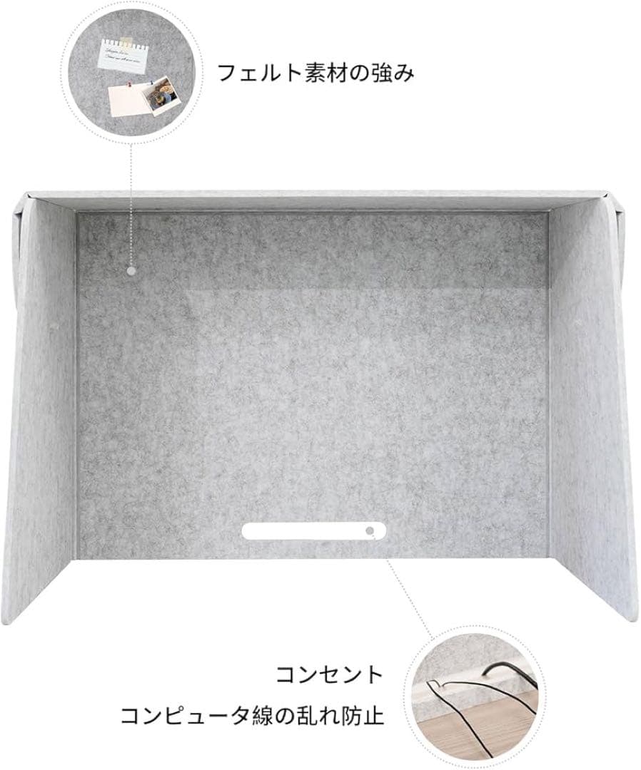 Keemute 卓上パーテーション 折り畳み式 吸音パネル 飛沫防止 防音遮音