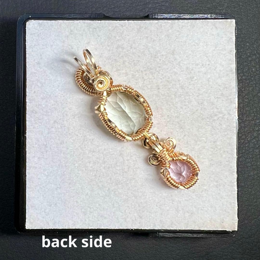 【for ☆ よとぽん ☆様 】グリーンアメシスト＆ピンクアメシスト ペントプ