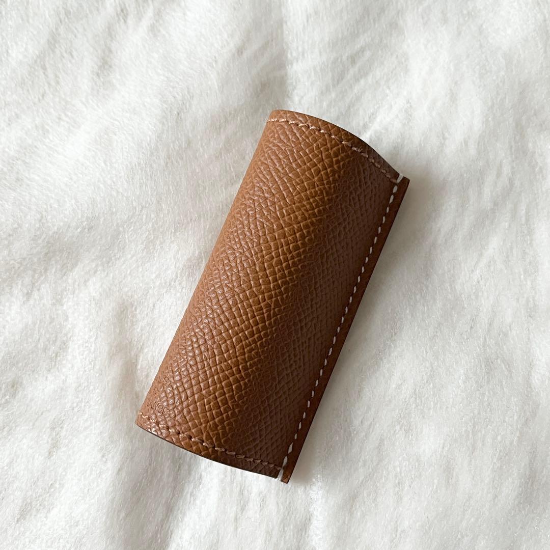HERMES エルメス　リップスティックケース レザー　エヴァーカラー