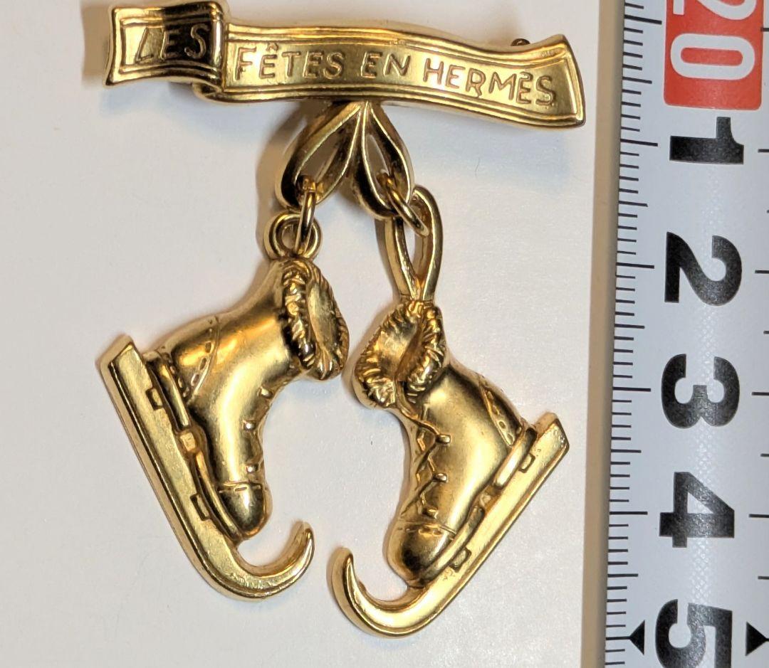 HERMES エルメス　アイススケート靴 ブローチ　作品名　エルメスの祝祭