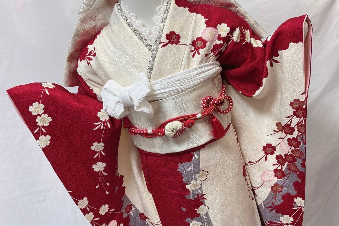 振袖 正絹 成人式　振袖6点セット　振袖フルセット