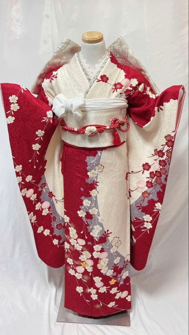 振袖 正絹 成人式　振袖6点セット　振袖フルセット