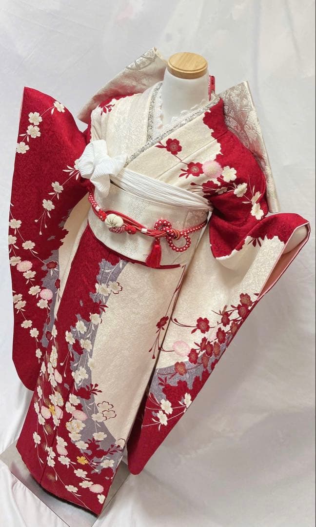振袖 正絹 成人式　振袖6点セット　振袖フルセット