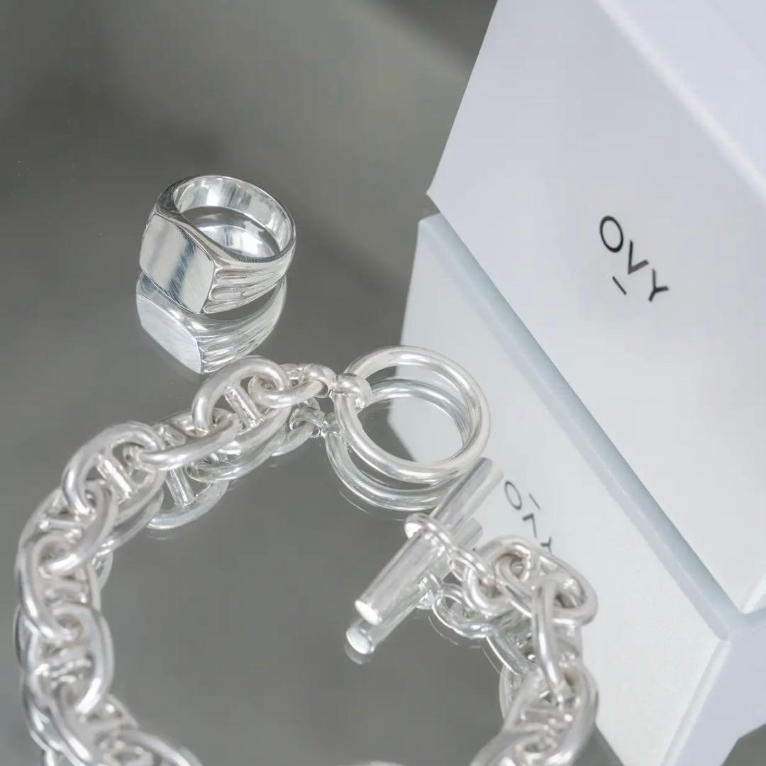ovy ブレスレットM　リング12号　シルバー925 セット売り