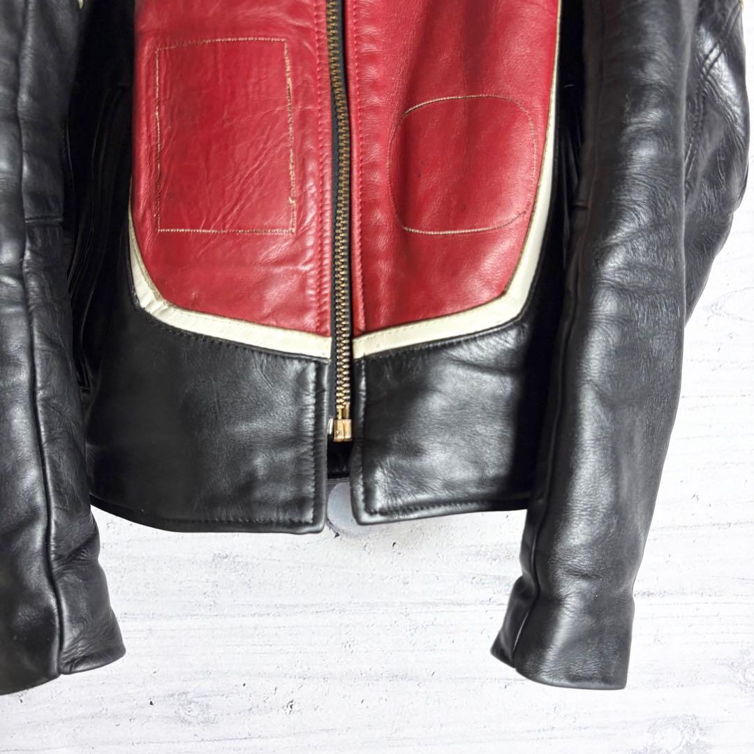 VANSON シングルライダース レザージャケット 36