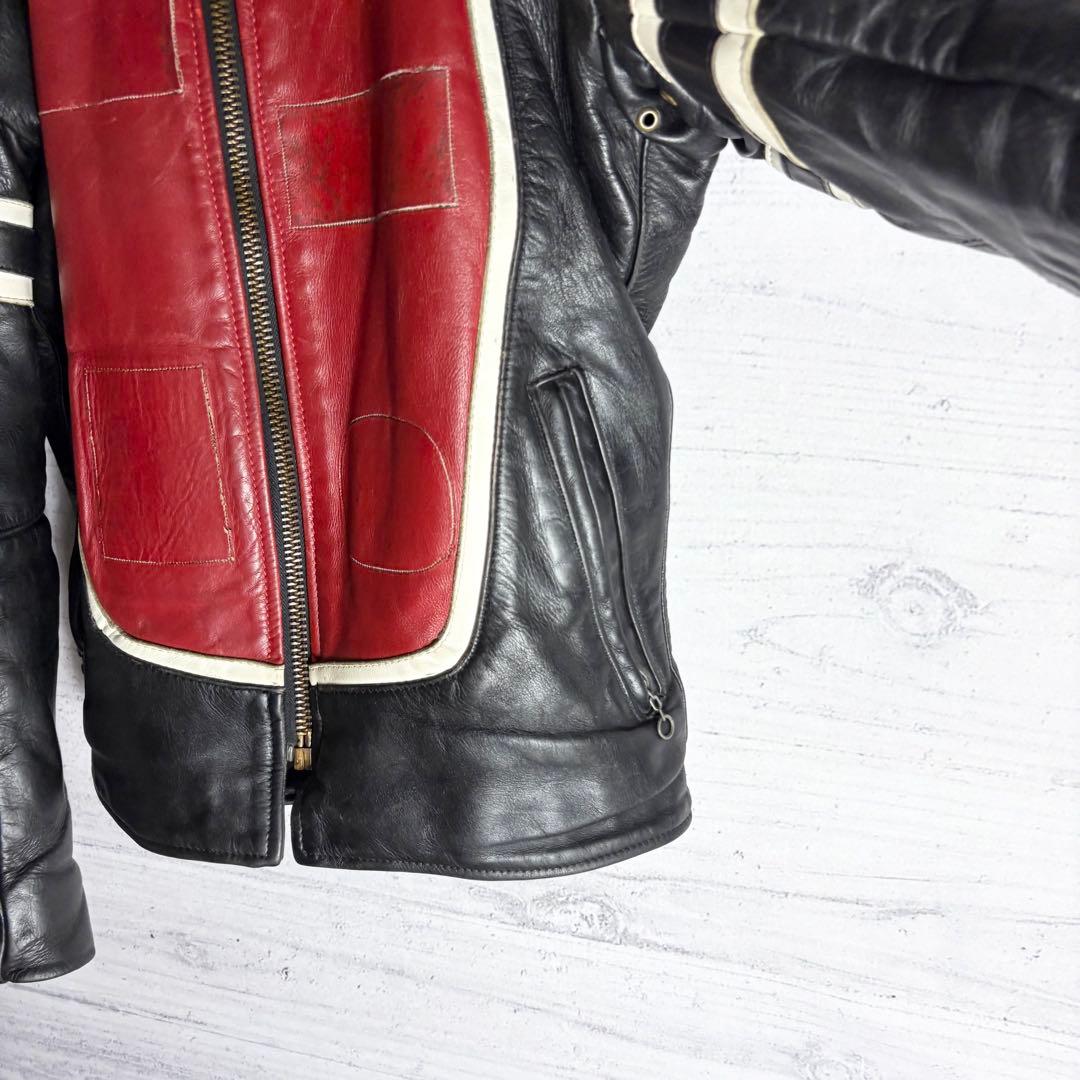 VANSON シングルライダース レザージャケット 36