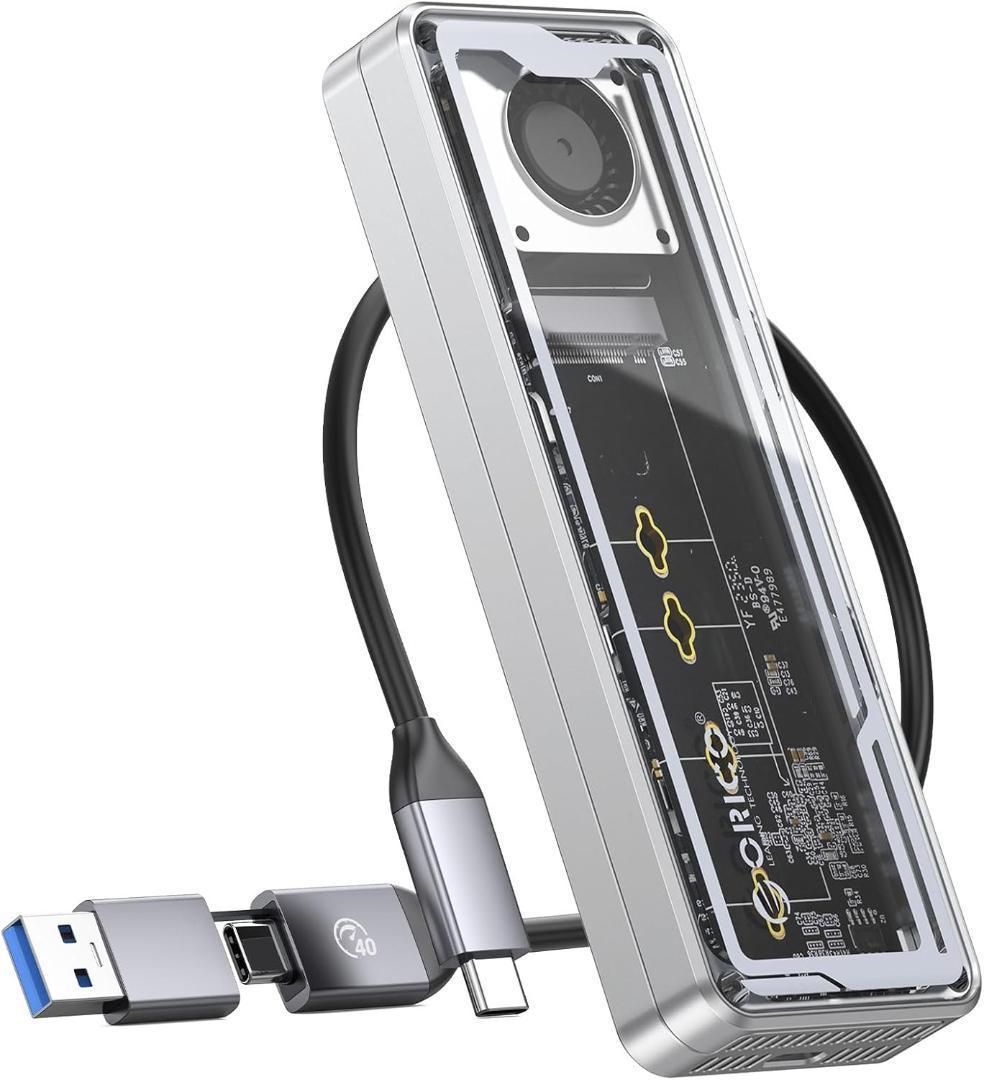 ORICO M.2 SSD 外付けケース【USB4 40Gbps超高速】工具不要