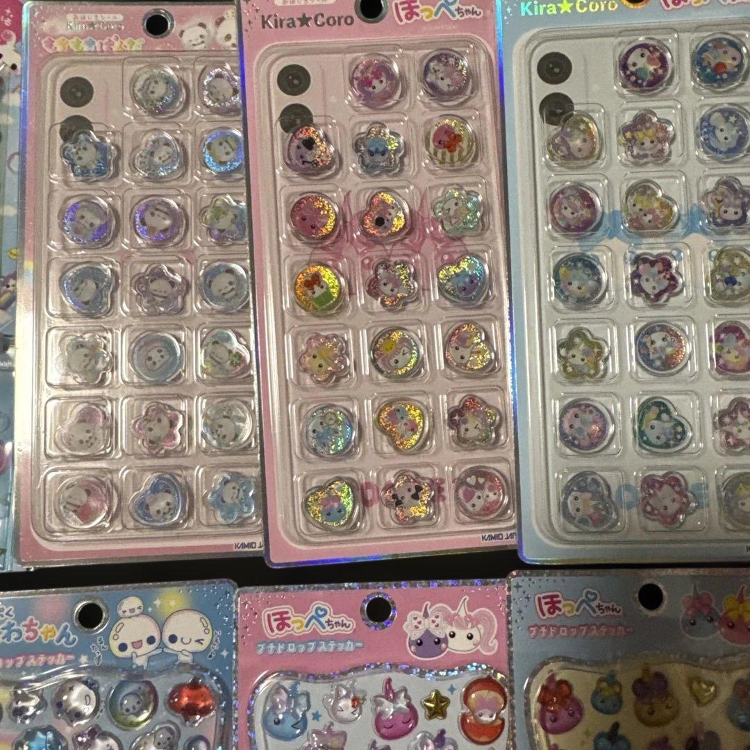 ほっぺちゃん　あわわちゃん　平成レトロ　ボンボンドロップシール　 おはじシール