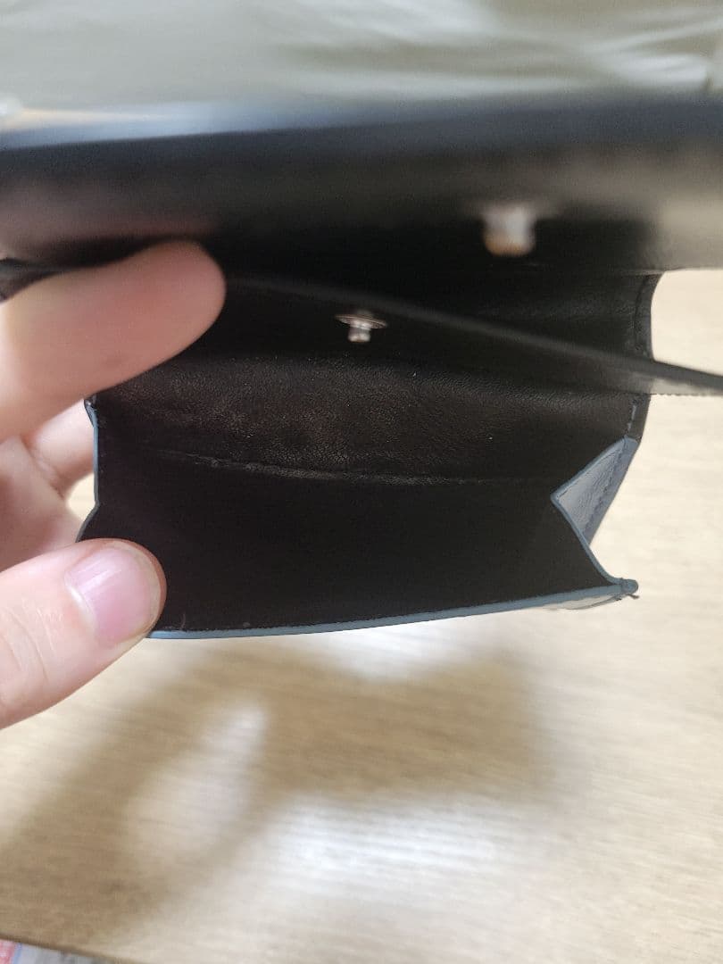 【廃盤品】 KENZO 二つ折り財布　ブラック　虎　TIGER ブルー　レザー