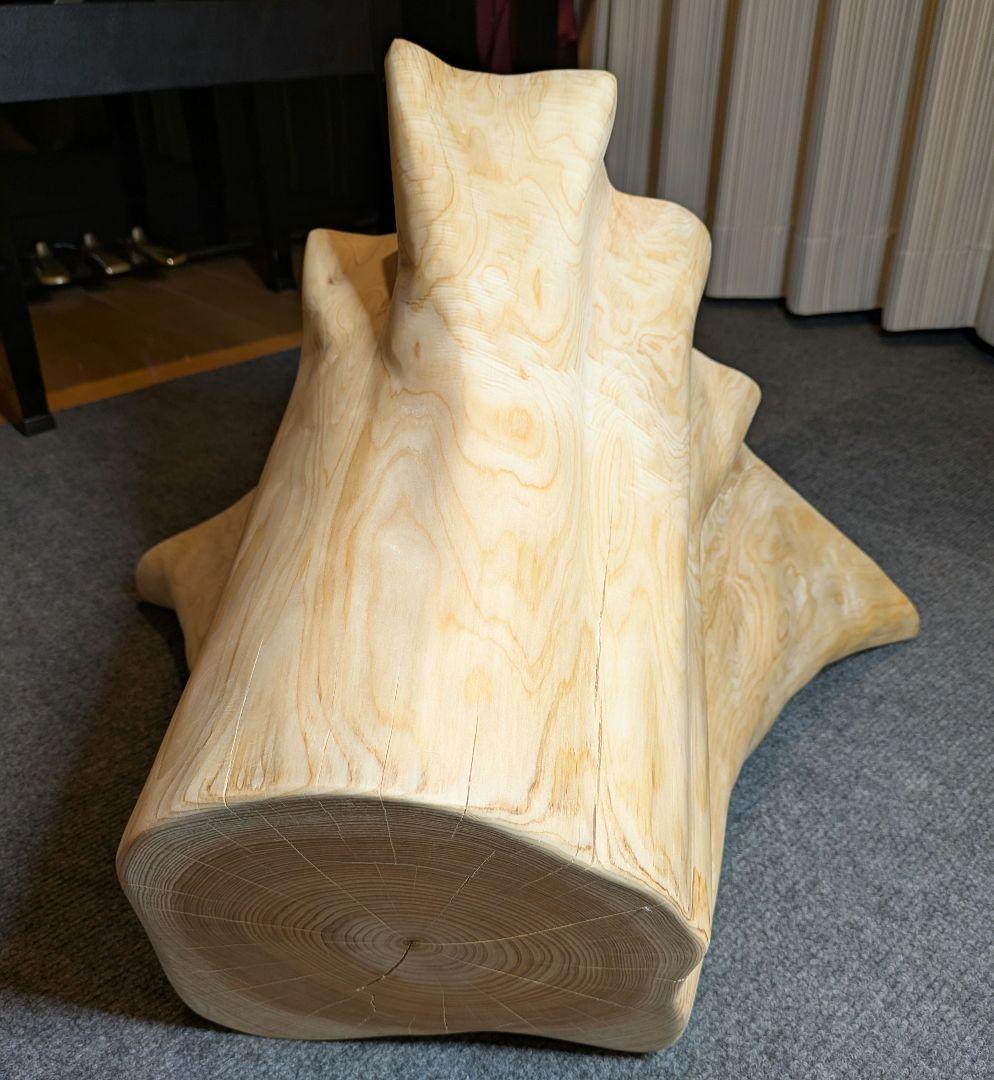 檜　切り株　丸太　椅子　スツール　 高さ約34㎝