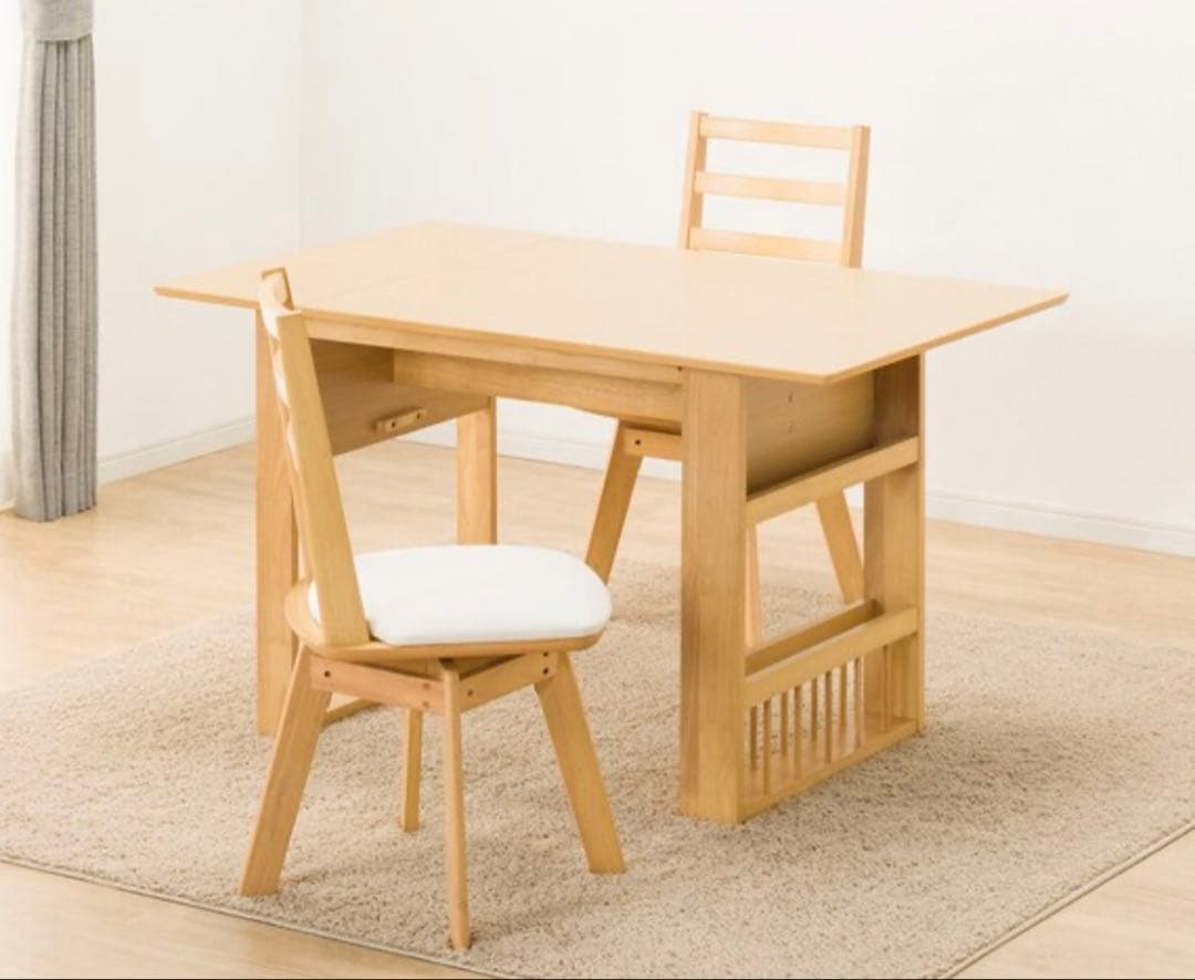 【引き取り限定】ニトリ　伸長式ダイニングテーブル3点セット