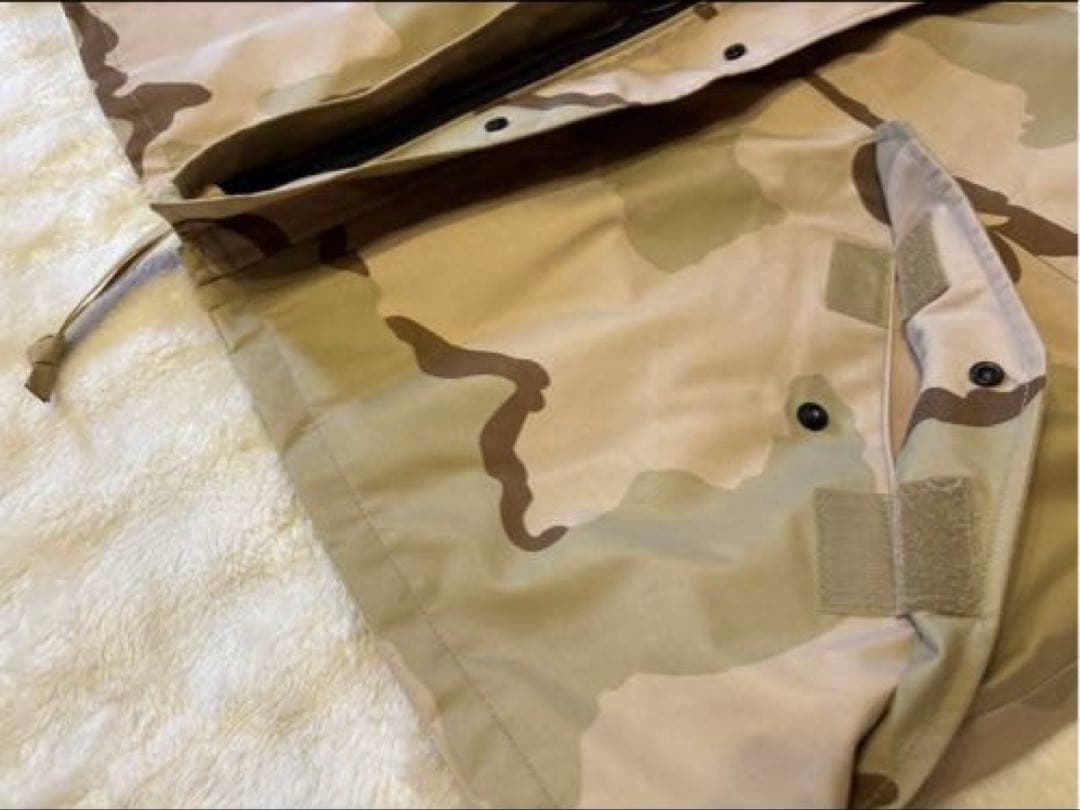 希少品 US/XL 上下セット ミリタリー 迷彩 ナイロン 寒冷地 ゴア 未使用