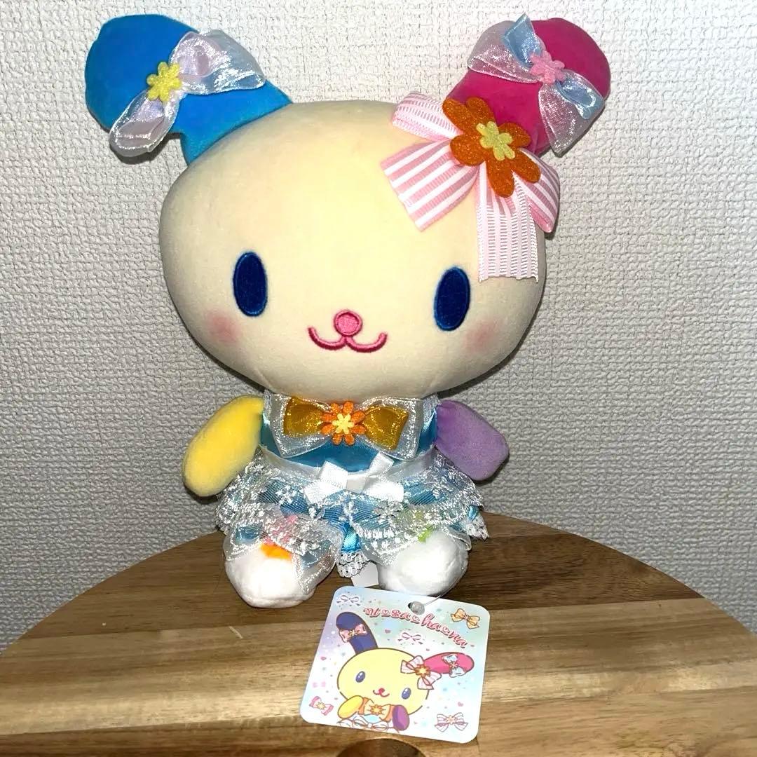 【タグ付き】　むにゅぐるみ　リボンコレクション　ウサハナ　ぬいぐるみ　Sサイズ