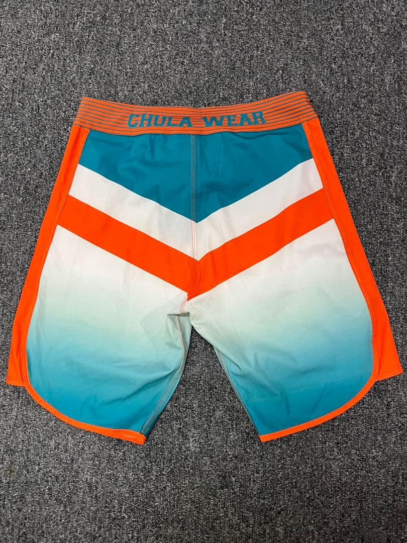 CHULA WEAR フィジークサーフパンツ　サイズ26 オレンジ・ターコイズ