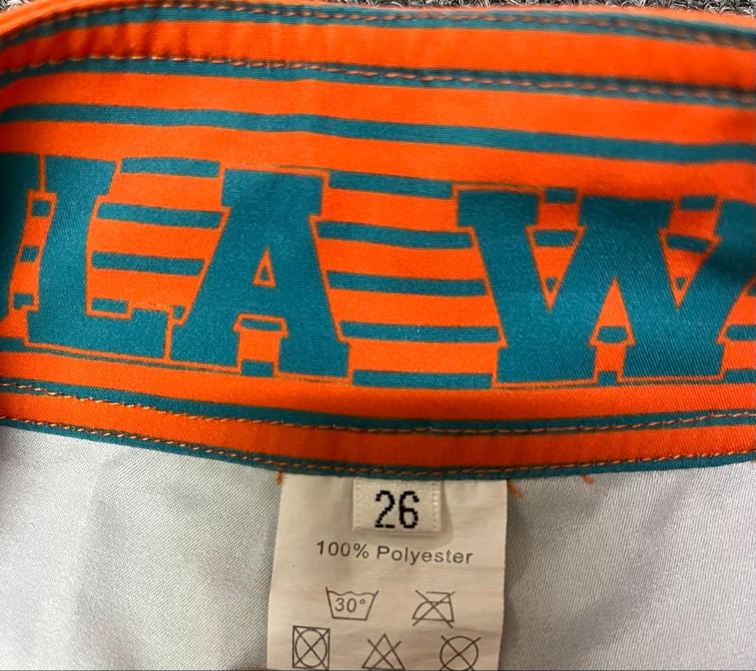 CHULA WEAR フィジークサーフパンツ　サイズ26 オレンジ・ターコイズ