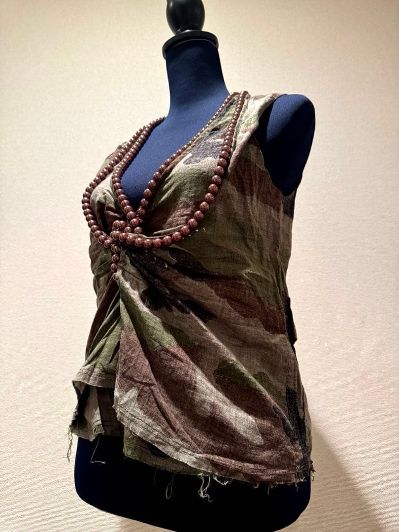 【希少】コムデギャルソン✨ジュンヤワタナベマンパール迷彩柄タンクトップ