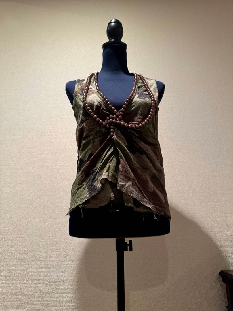 【希少】コムデギャルソン✨ジュンヤワタナベマンパール迷彩柄タンクトップ