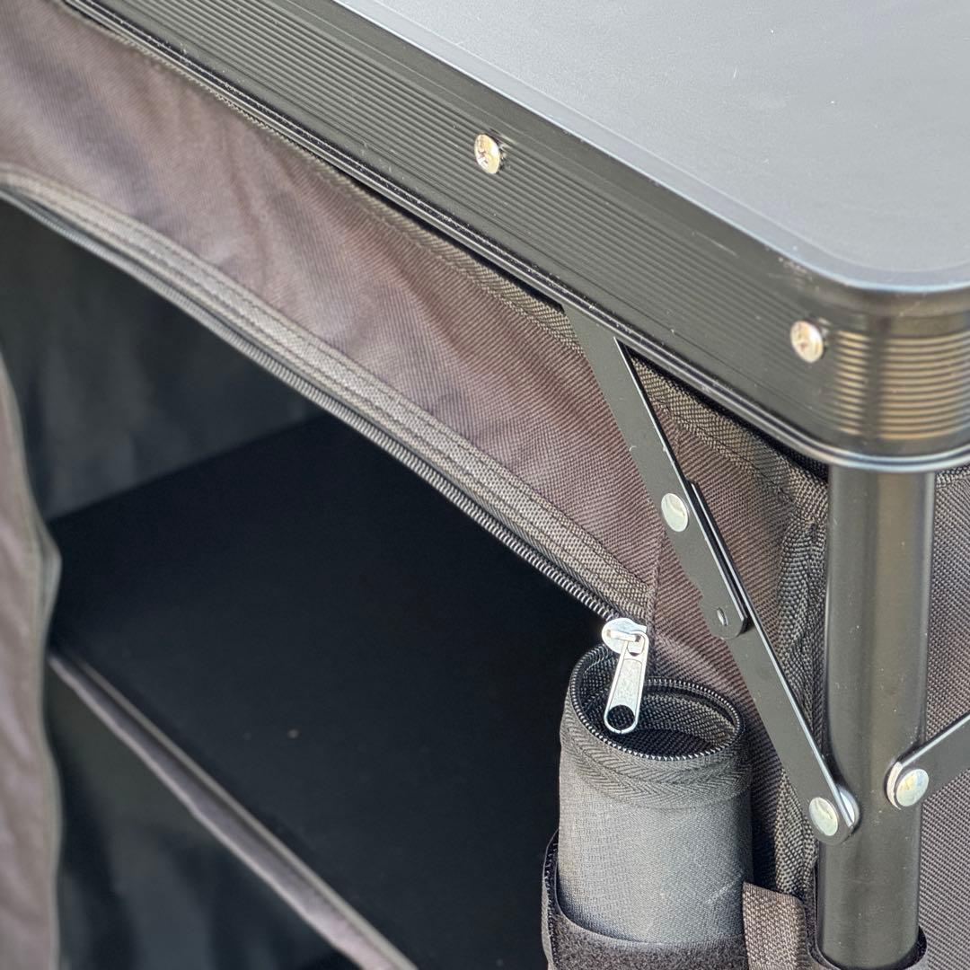 DOD(ディーオーディー) クッキングキング 耐熱メッシュ 収納棚付き