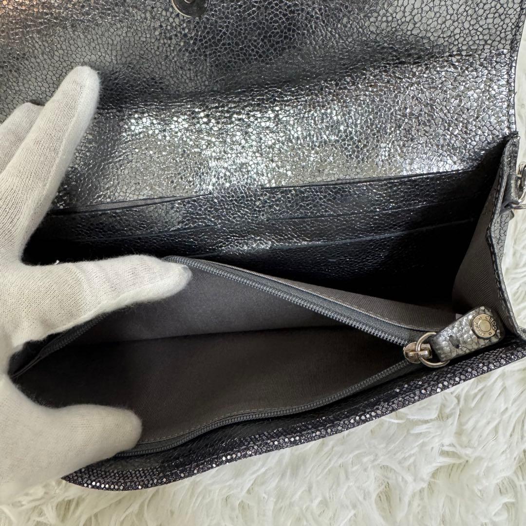 JIMMY CHOO 2way ギャラ付 スパンコール クラッチバッグ
