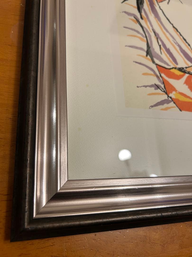 竹久夢二 「風」　日芸版画院 限定300枚 ２２１/３００　版画