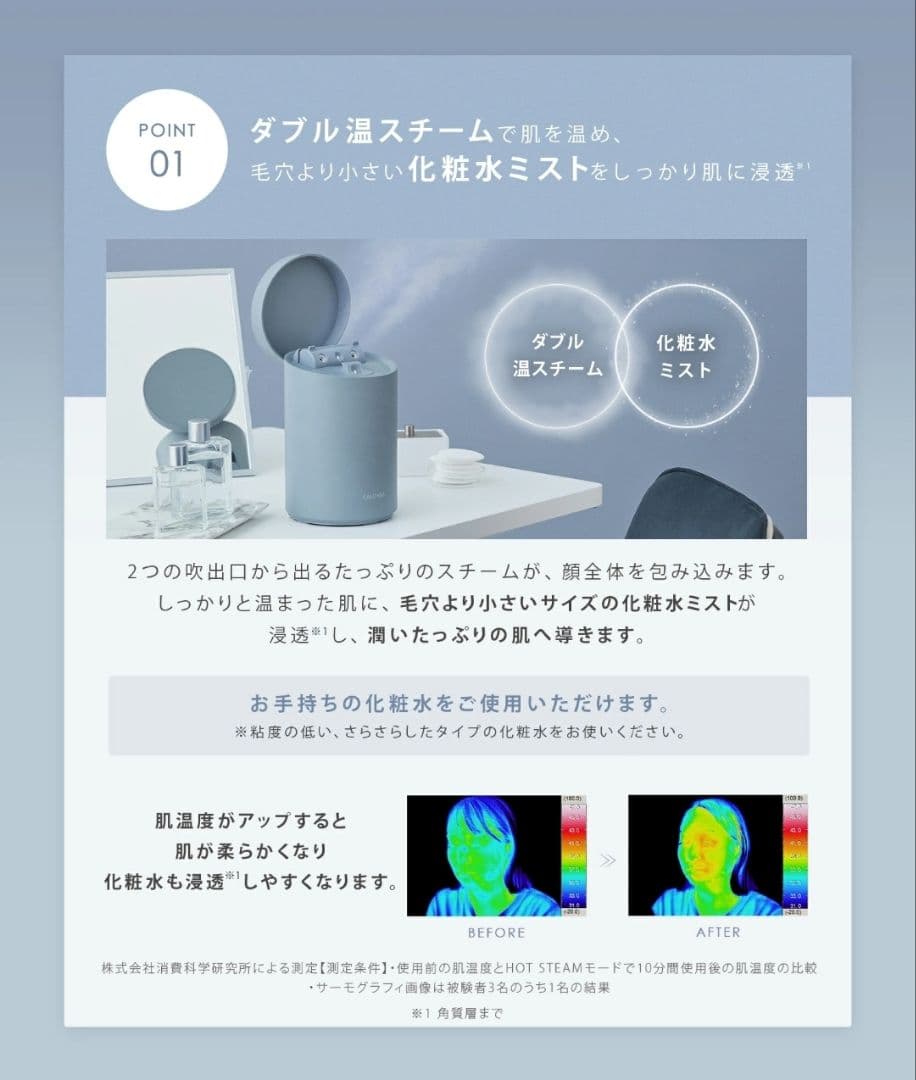 SALONIA 抗菌フェイススチーマー