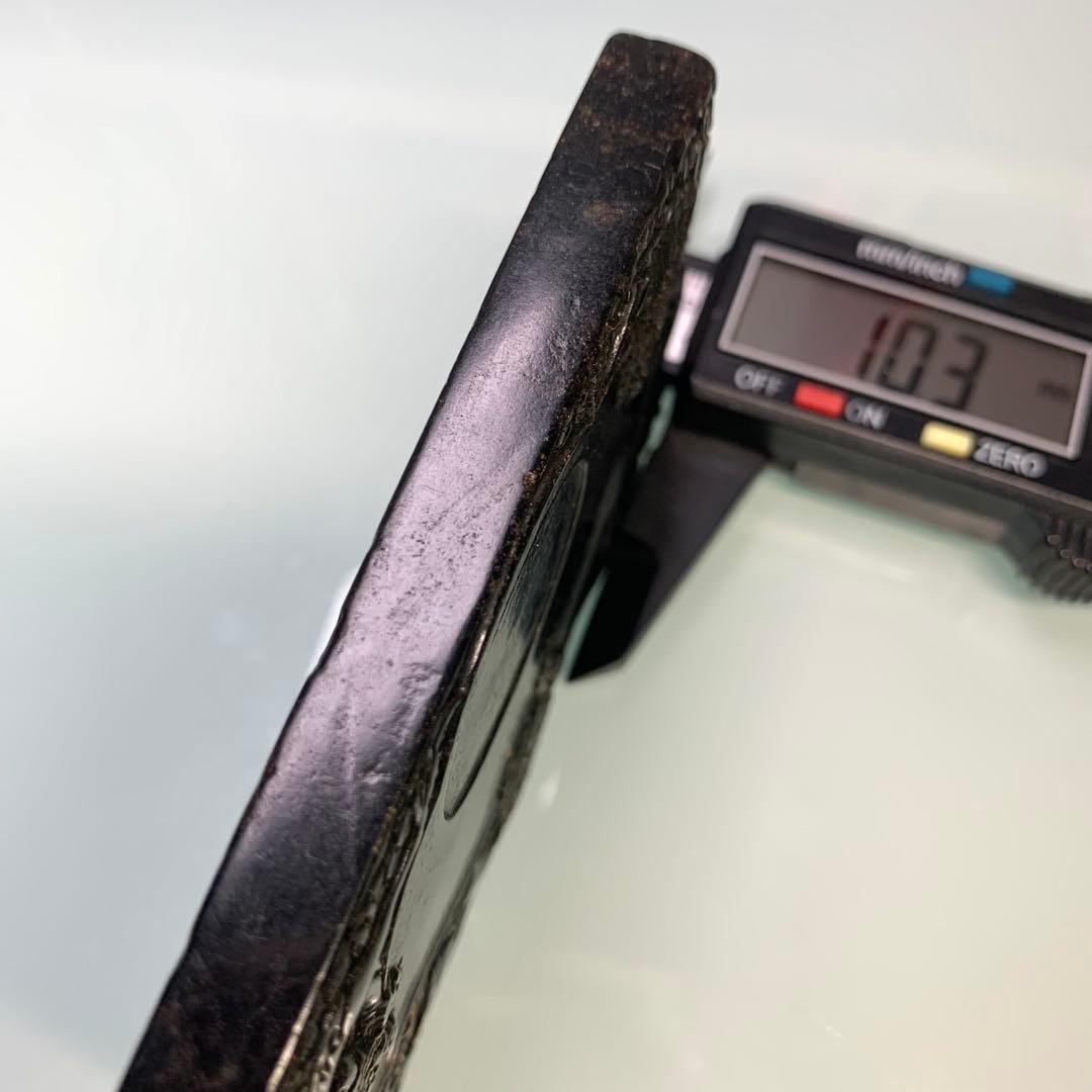 龍の彫刻　雲龍　ミニ硯　文房具　開運　宇宙パワー 不思議の石鉄隕石　アンティーク