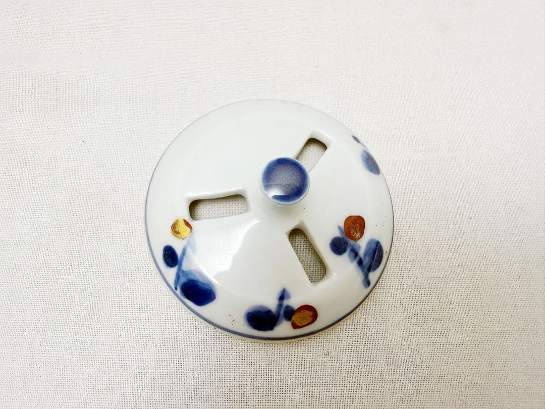 未使用 香道具 人間国宝 篠田義一作 梅花 香炉 底印 共箱