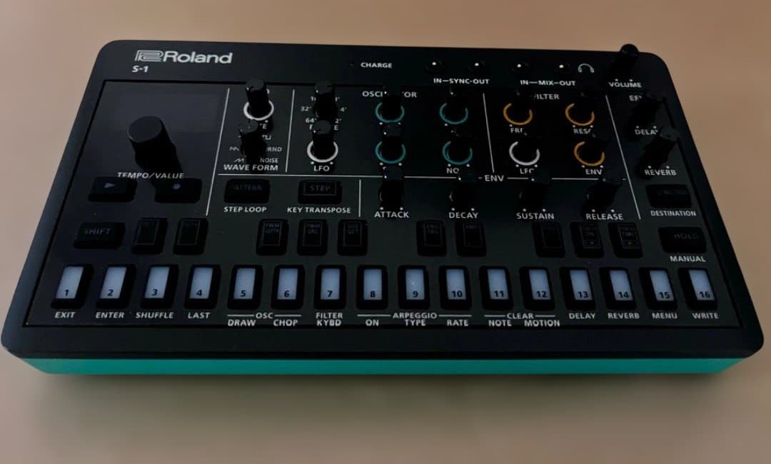 ROLAND AIRA S-1・アナログシンセサイザー・TWEAK・DAW