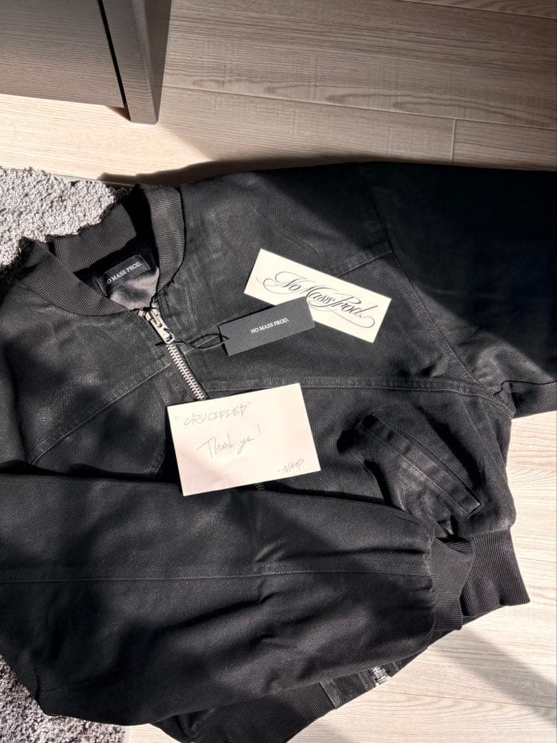 ジャケット・アウター no mass prod crucified bomber jacket