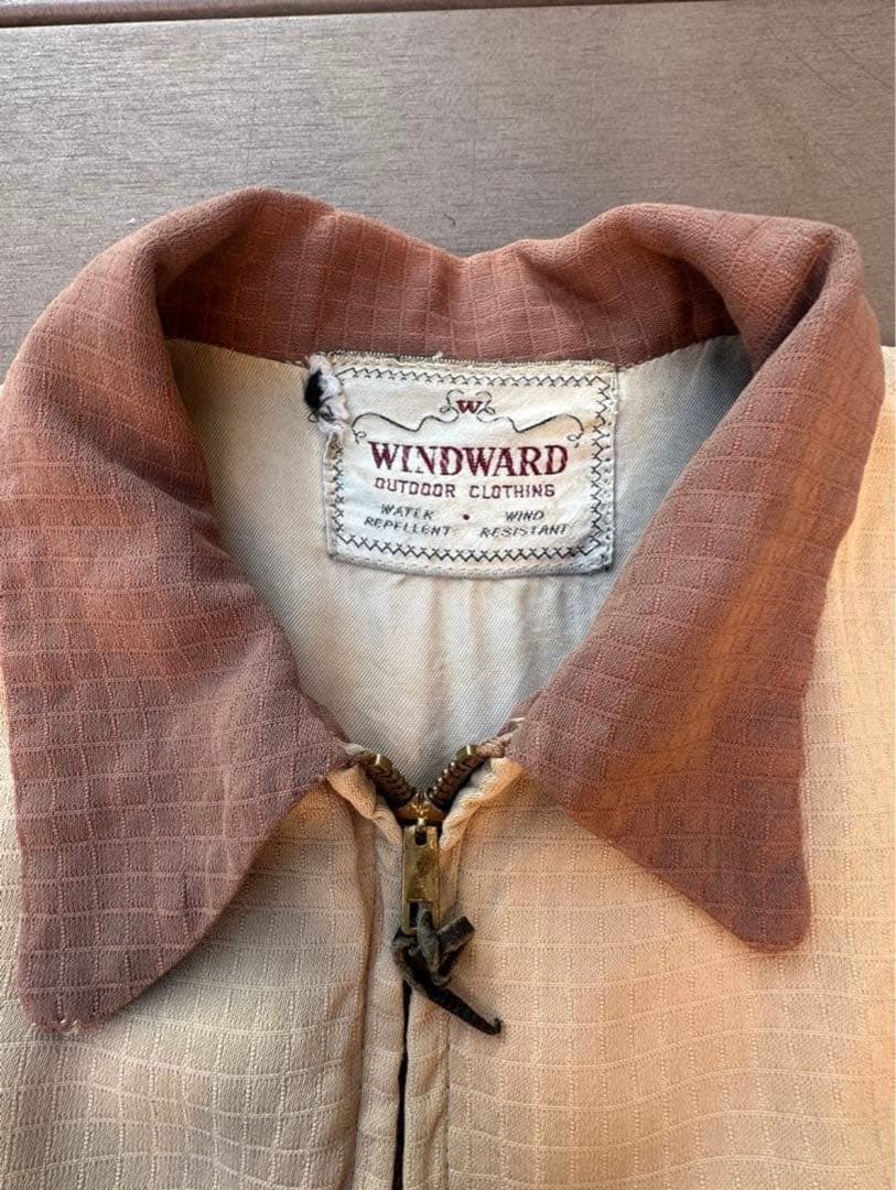 50s ギャバジンジャケット　ギャバジャン　レーヨン　ロカビリー　ヴィンテージ