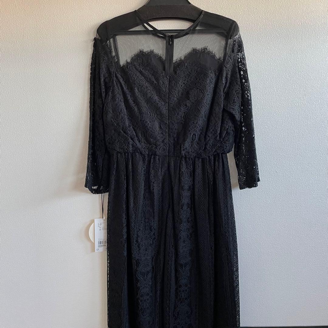 アダムエロペ　チュールパネルドレス