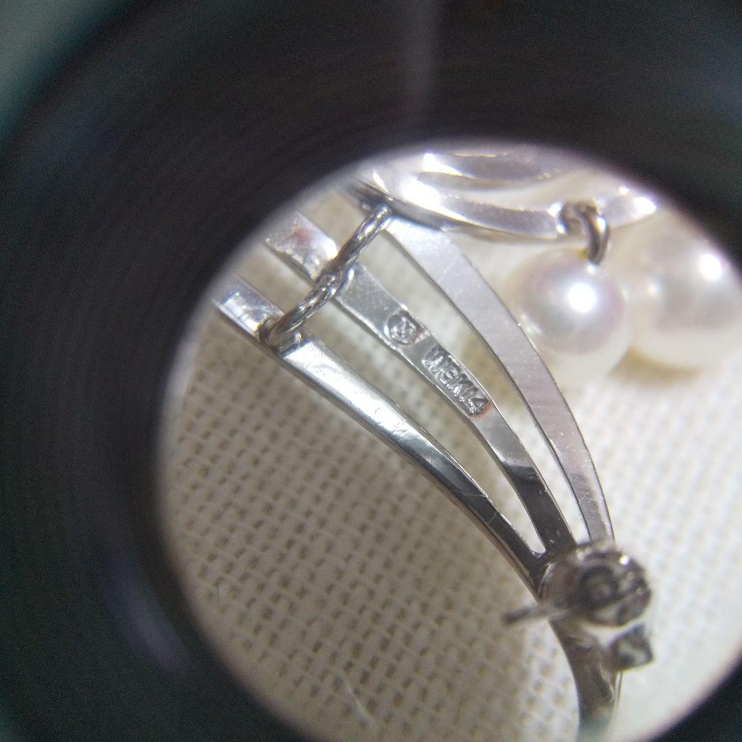 MIKIMOTO ミキモトアコヤ真珠パールWGK14ブローチ