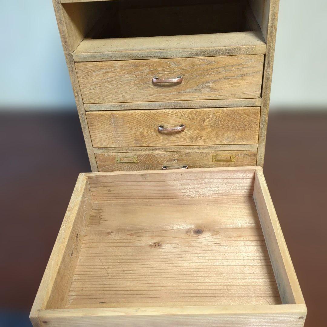 古道具アンティーク5段小引き出し