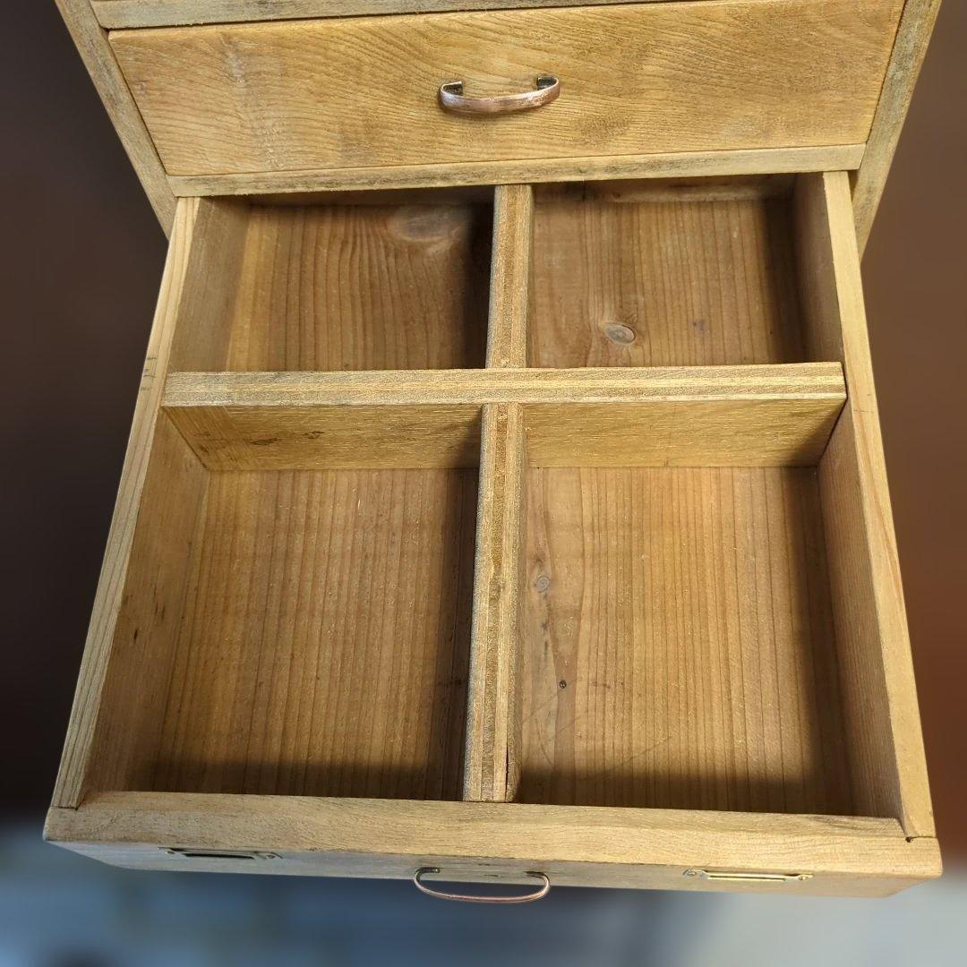 古道具アンティーク5段小引き出し