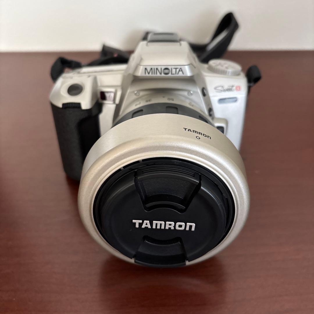 MINOLTA Switch 8フィルムカメラ TAMRONレンズ付きバッグ付き