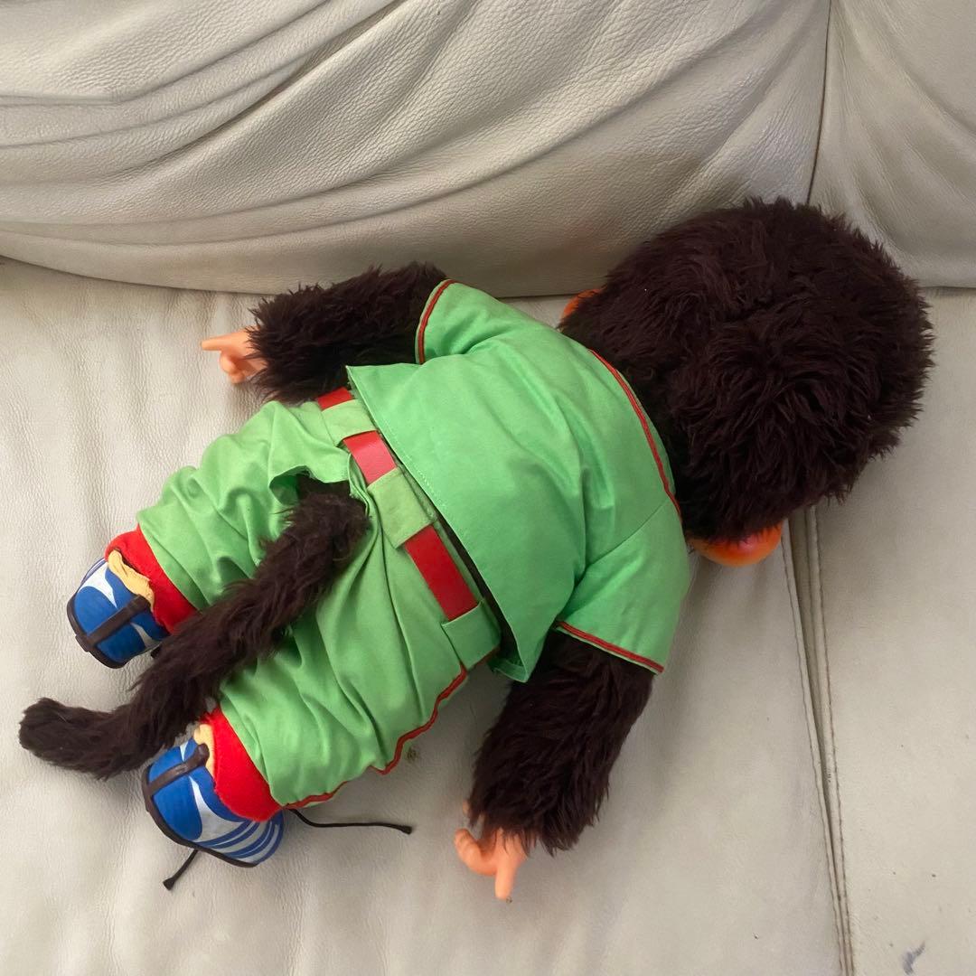 希少 モンチッチぬいぐるみ　昭和レトロ　大助野球トーホーヴィンテージセキグチ