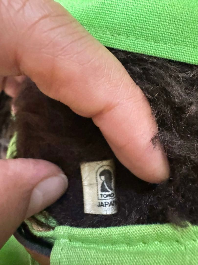 希少 モンチッチぬいぐるみ　昭和レトロ　大助野球トーホーヴィンテージセキグチ