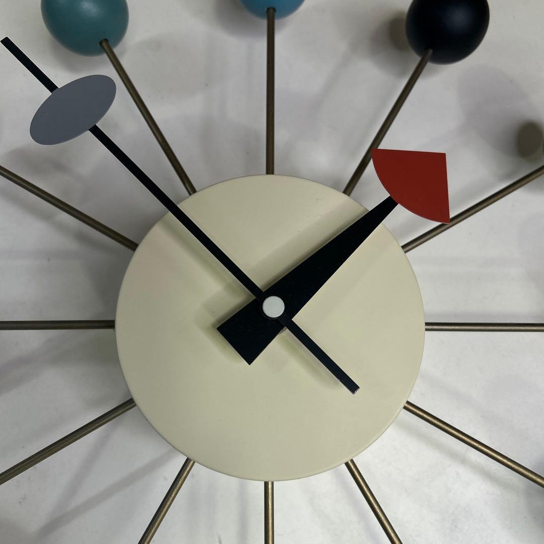 5735【程度良好】ボール・クロック 正規ライセンス品 ジョージ・ネルソン